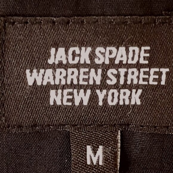 Jack Spade Military Style Field Jacket Mens Medium Waxed Cotton Herringbone - Picture 7 of 16